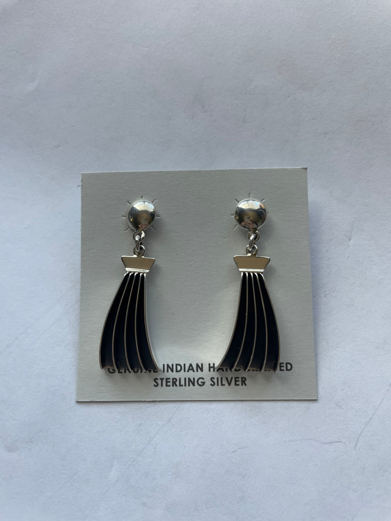 Desert Lanes Dangle Earrings NT jewelry Nizhoni Traders LLC   