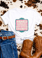 Mama's Please Let Your Babies Short Sleeve Tee Graphic Tee The Cinchy Cowgirl - Print