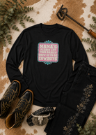 Mama's Please Let Your Babies Grow Up To Be Cowboys Long Sleeve Tee Long-sleeve The Cinchy Cowgirl - Print