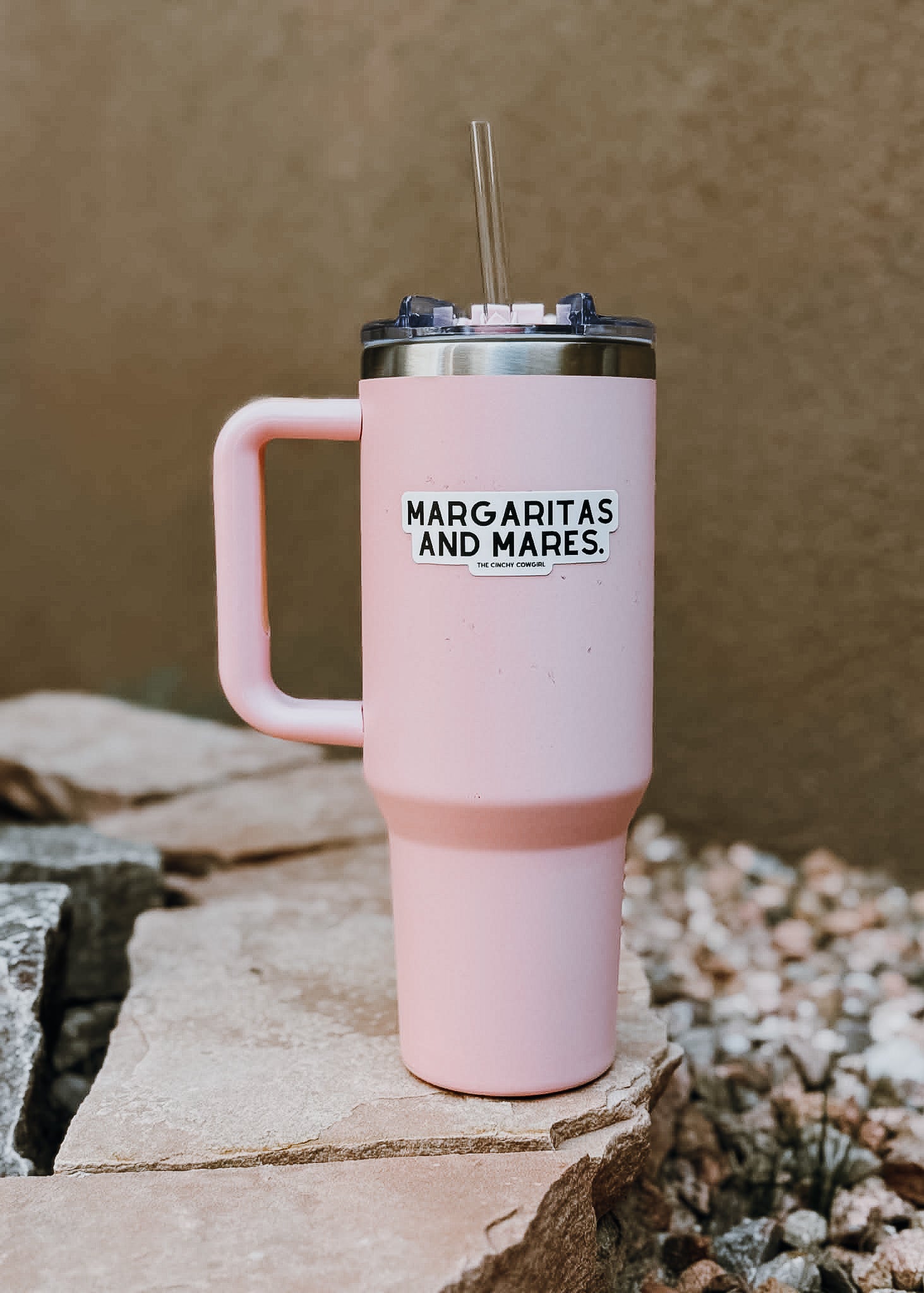 Margaritas & Mares Sticker [Black & White] Sticker The Cinchy Cowgirl