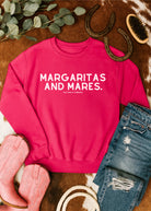Margaritas and Mares Pullover Graphic Pullover The Cinchy Cowgirl - Print
