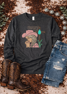 Praying Cowgirls Club Long Sleeve Tee Long-sleeve The Cinchy Cowgirl - Print