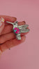 Pink & Turquoise Hummingbird Earrings Earrings The Cinchy Cowgirl (BT)