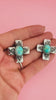 Turquoise Western Cross Earrings Earrings The Cinchy Cowgirl (BT)
