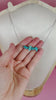 Delicate Turquoise Chip Necklace Earrings The Cinchy Cowgirl (BT)