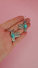 Turquoise Hummingbird Earrings Earrings The Cinchy Cowgirl (BT)