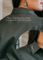 Psalm 62:2 Long Sleeve Button Down Shirt long sleeve button down - faith based The Cinchy Cowgirl
