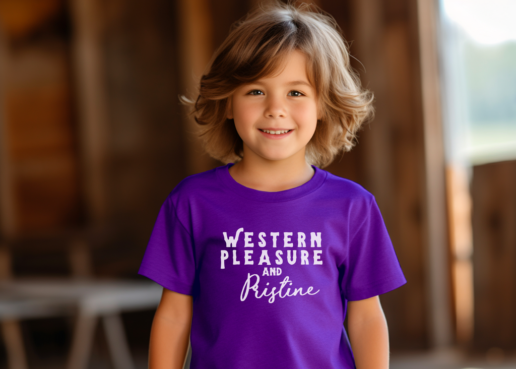 Western Pleasure & Pristine Youth Tee Purple