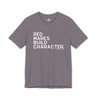 Red Mares Build Character Short Sleeve Tee Graphic Tee The Cinchy Cowgirl - Print Storm XS