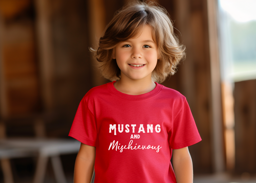 Mustang & Mischievous Youth Tee Red