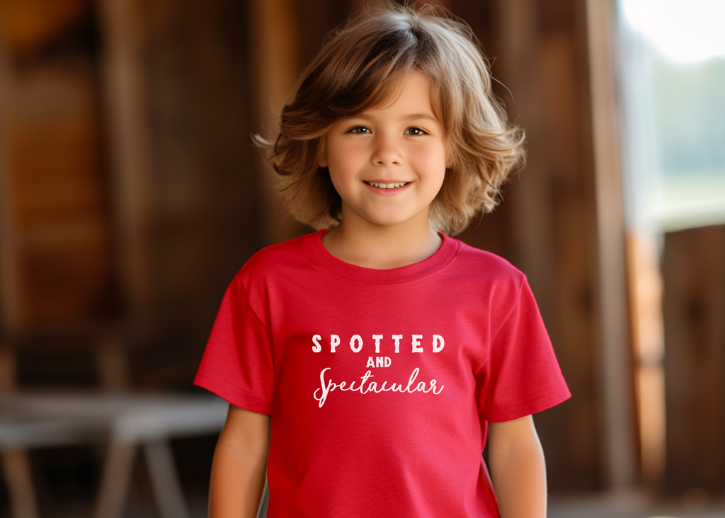 Spotted & Spectacular Youth Tee Red