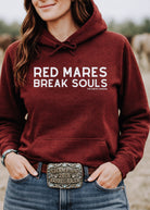 Red Mares Break Souls Hoodie Graphic Hoodie The Cinchy Cowgirl