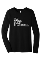 Red Mares Build Character Long Sleeve Graphic Tee Long Sleeve Graphic Tee The Cinchy Cowgirl Black Small