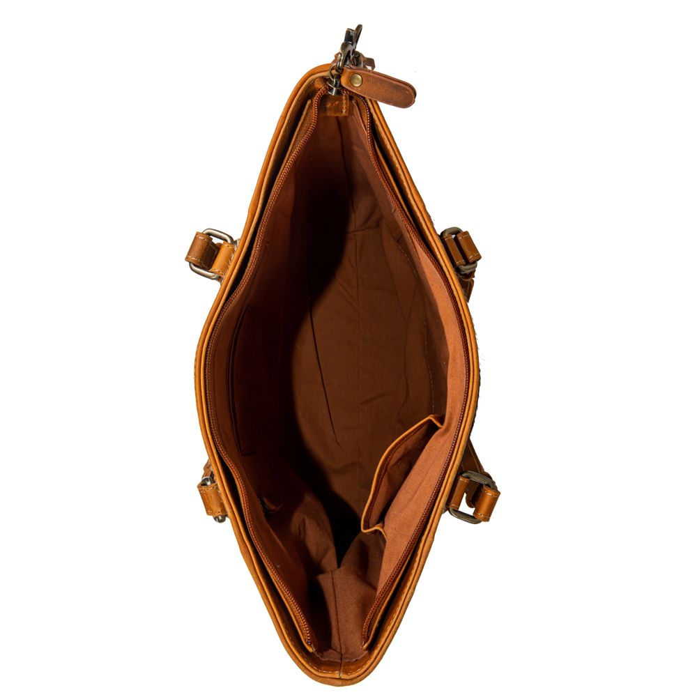 Pine Valley Cowhide Tote Handbag