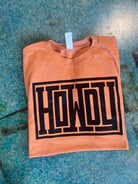 Serif Howdy Tee graphic tee - dropship thelattimoreclaim Small Heather Harvest 