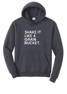 Shake It Like A Grain Bucket Hoodie Graphic Hoodie The Cinchy Cowgirl Small Heather Navy