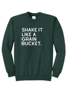 Shake It Like A Grain Bucket Pullover Graphic Pullover The Cinchy Cowgirl Small Dark Green