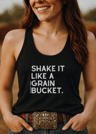 Shake It Like A Grain Bucket Tank Top Tank Top The Cinchy Cowgirl - Print