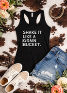 Shake It Like A Grain Bucket Tank Top Tank Top The Cinchy Cowgirl - Print