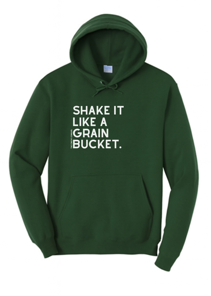 Shake It Like A Grain Bucket Hoodie [6 Colors] Graphic Hoodie The Cinchy Cowgirl Small Dark Green