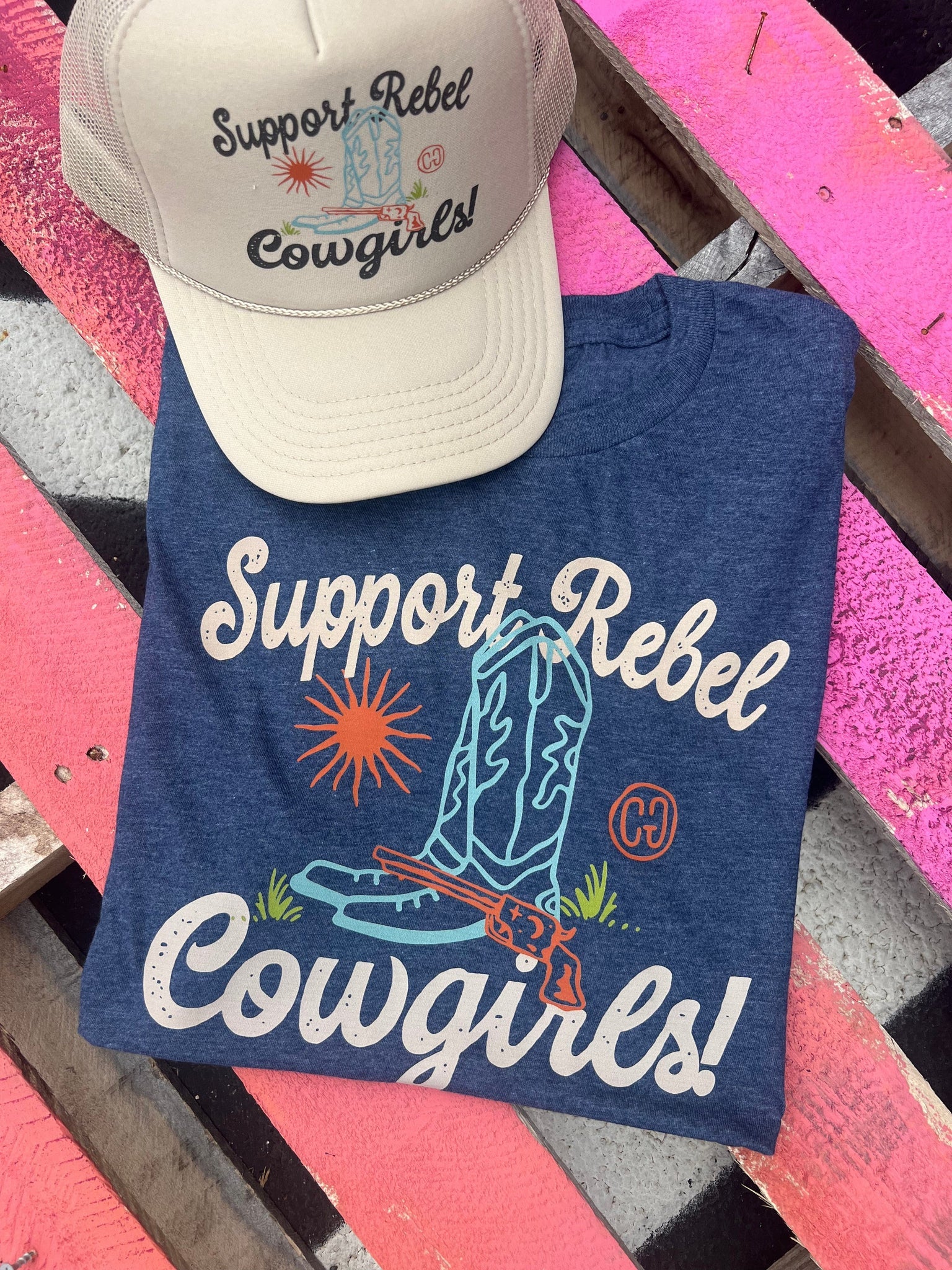 Support Rebel Cowgirls Tee graphic tee - dropship thelattimoreclaim   