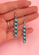 Turquoise Slender Dangle Earrings Earrings The Cinchy Cowgirl (BT)