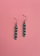 Turquoise Slender Dangle Earrings Earrings The Cinchy Cowgirl (BT)