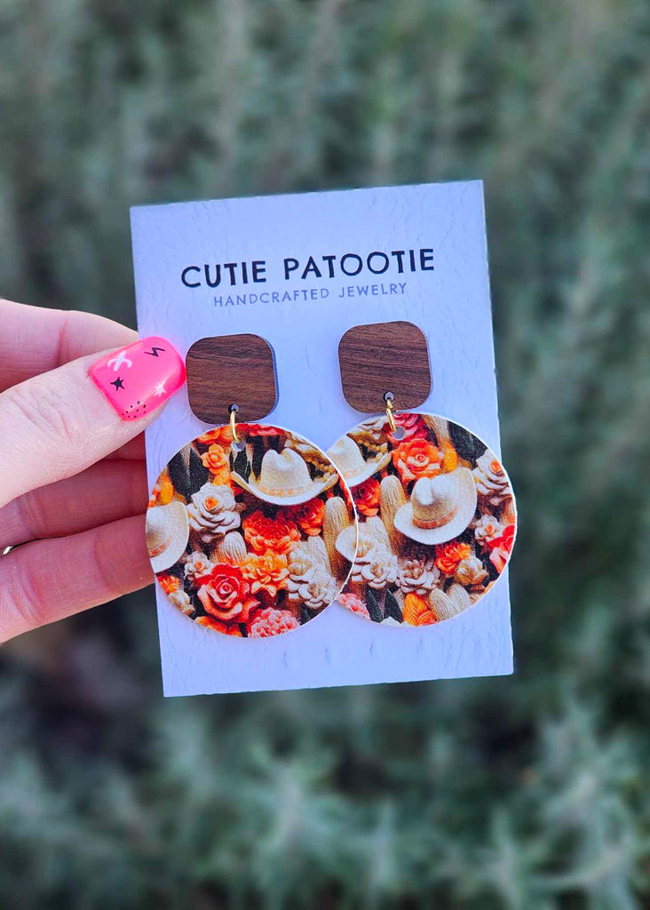 Warm Succulent Handcrafted Earrings earrings Cutie Patootie   