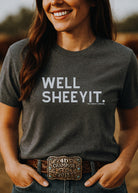 Well Sheeyit Short Sleeve Tee Graphic Tee The Cinchy Cowgirl - Print