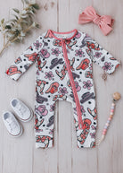 Pink Western Baby Zip Outfit Baby Outfit ladysworld