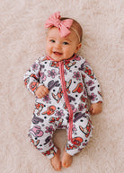 Pink Western Baby Zip Outfit Baby Outfit ladysworld