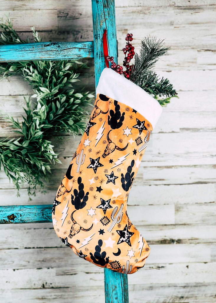 Western Christmas Stocking [13 Designs] Stocking The Cinchy Cowgirl (HP) Western Collage  