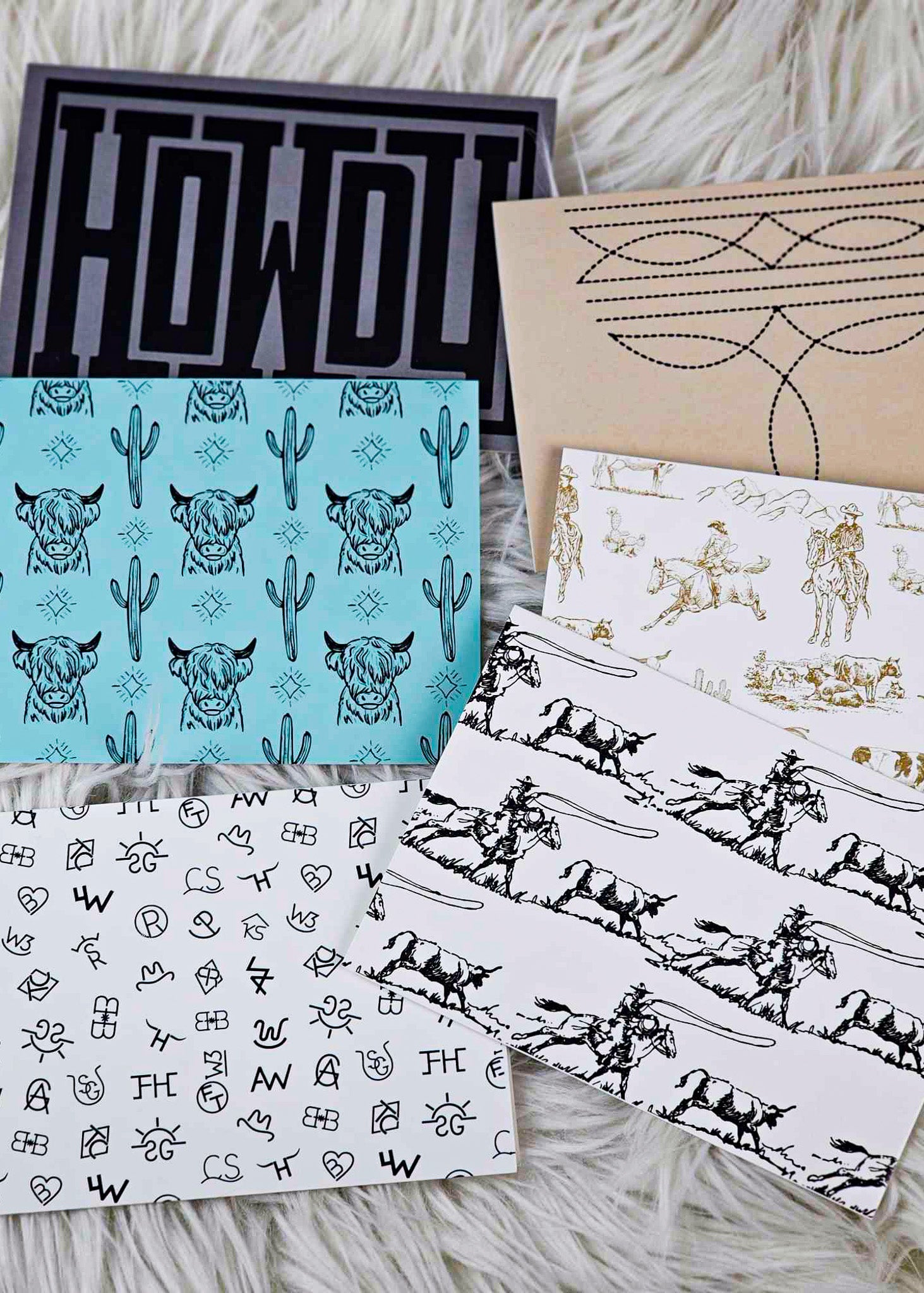 Western Greeting Cards (Assorted Pack) - 25  The Cinchy Cowgirl   