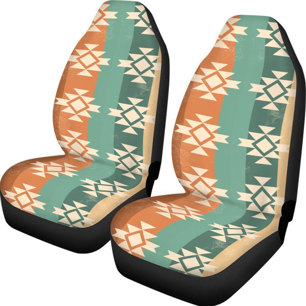 Warm Tones Aztec Universal Vehicle Seat Covers vehicle seat cover Yoycol Default Title  