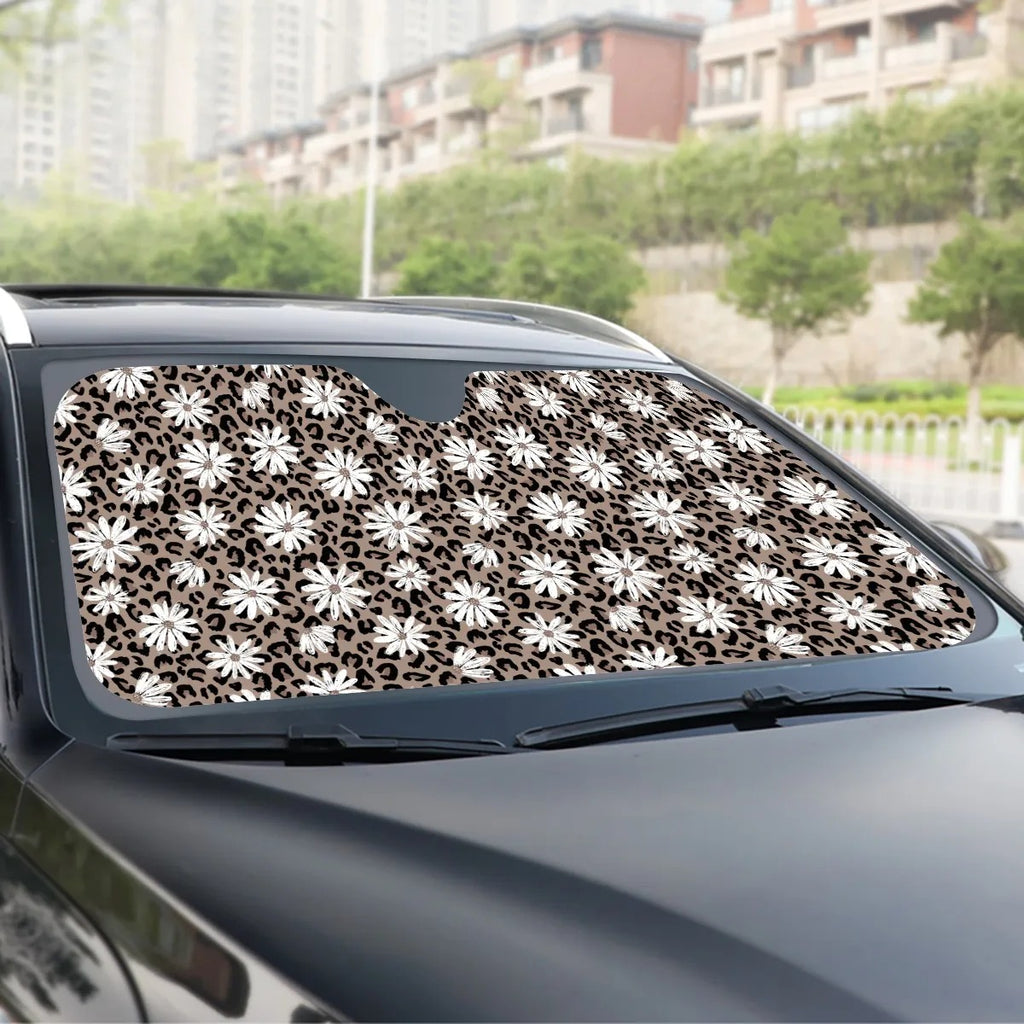 Leopard Daisy 3 Piece Auto Set 3 piece auto set The Cinchy Cowgirl (YC)   