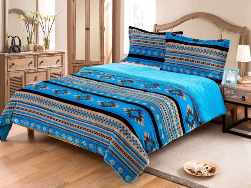 King Size Borrego Comforter Set comforter Shiloh Turquoise  