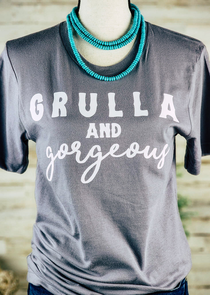 Storm Grulla & Gorgeous Short Sleeve Graphic Tee tcc graphic tee The Cinchy Cowgirl   