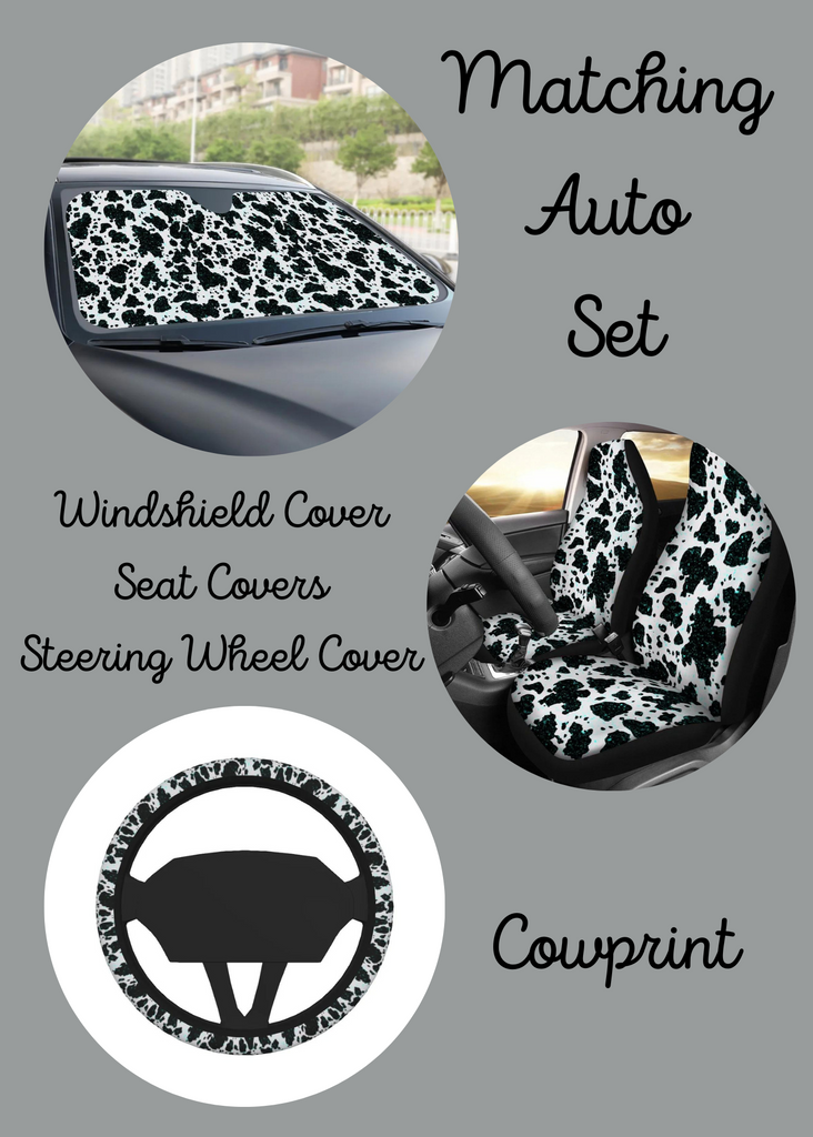 Cowprint 3 Piece Auto Set 3 piece auto set The Cinchy Cowgirl (YC)   
