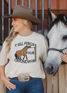 Natural Forgot Your Groundwork Short Sleeve Tee short sleeve tee - printify Printify   