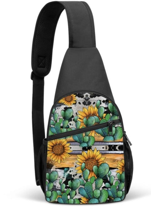 Sunflower Cactus Sling Bag