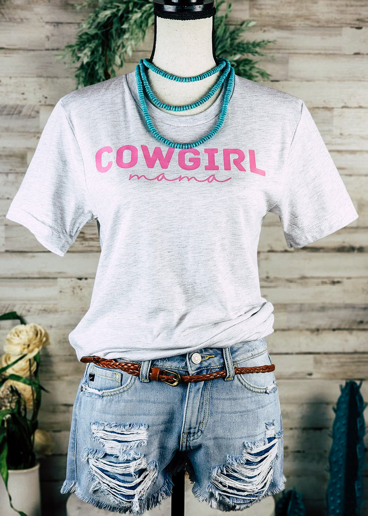 Ash Cowgirl Mama Short Sleeve Graphic Tee tcc graphic tee The Cinchy Cowgirl   