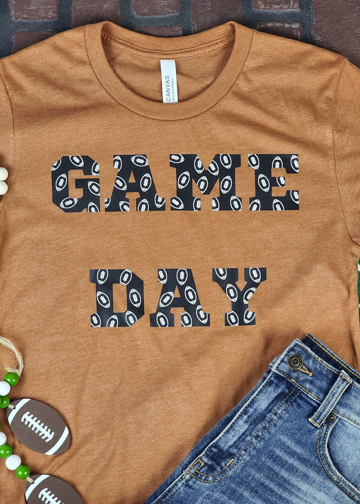 Autumn Game Day Short Sleeve Graphic Tee tcc graphic tee The Cinchy Cowgirl   