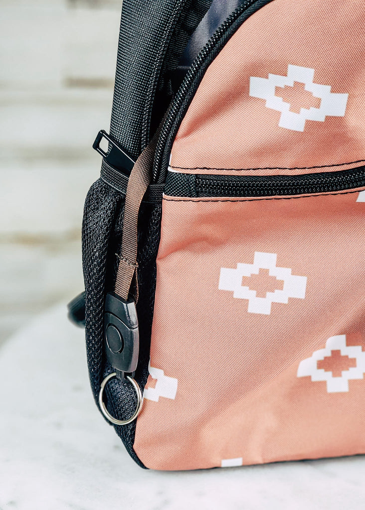 Coral Aztec Sling Handbag sling bag The Cinchy Cowgirl   