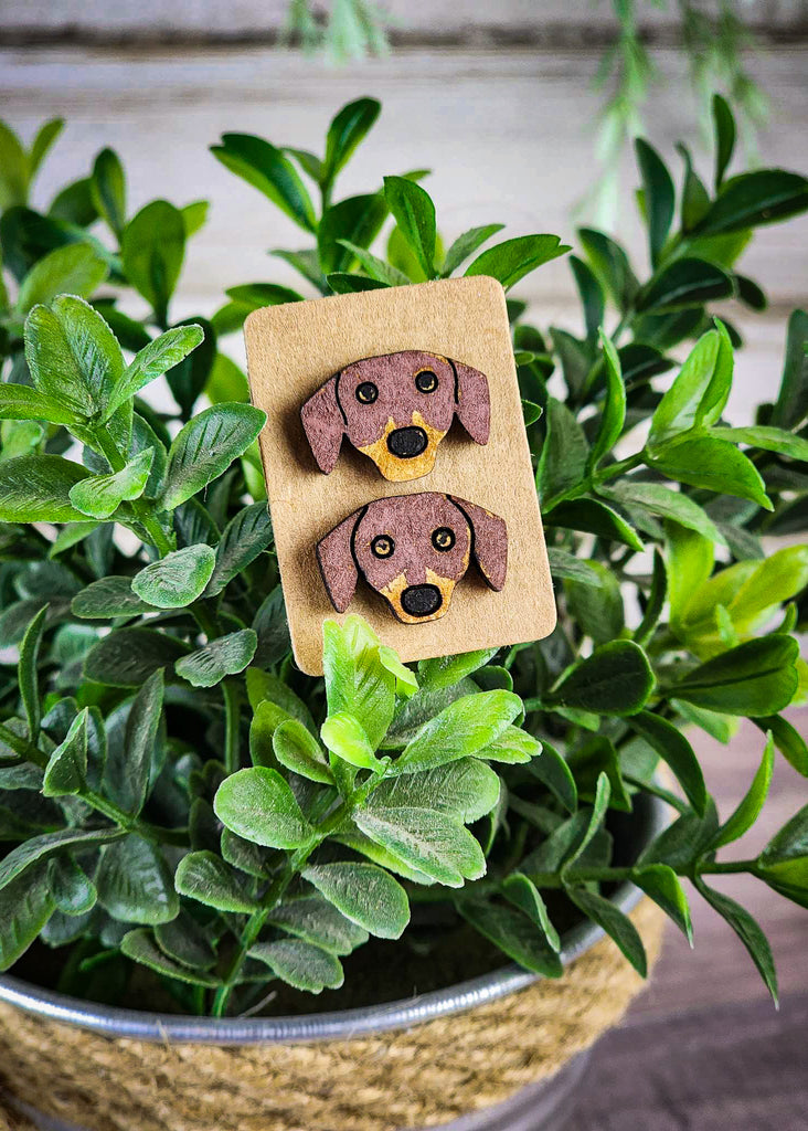 Dachshund Dog Post Earrings
