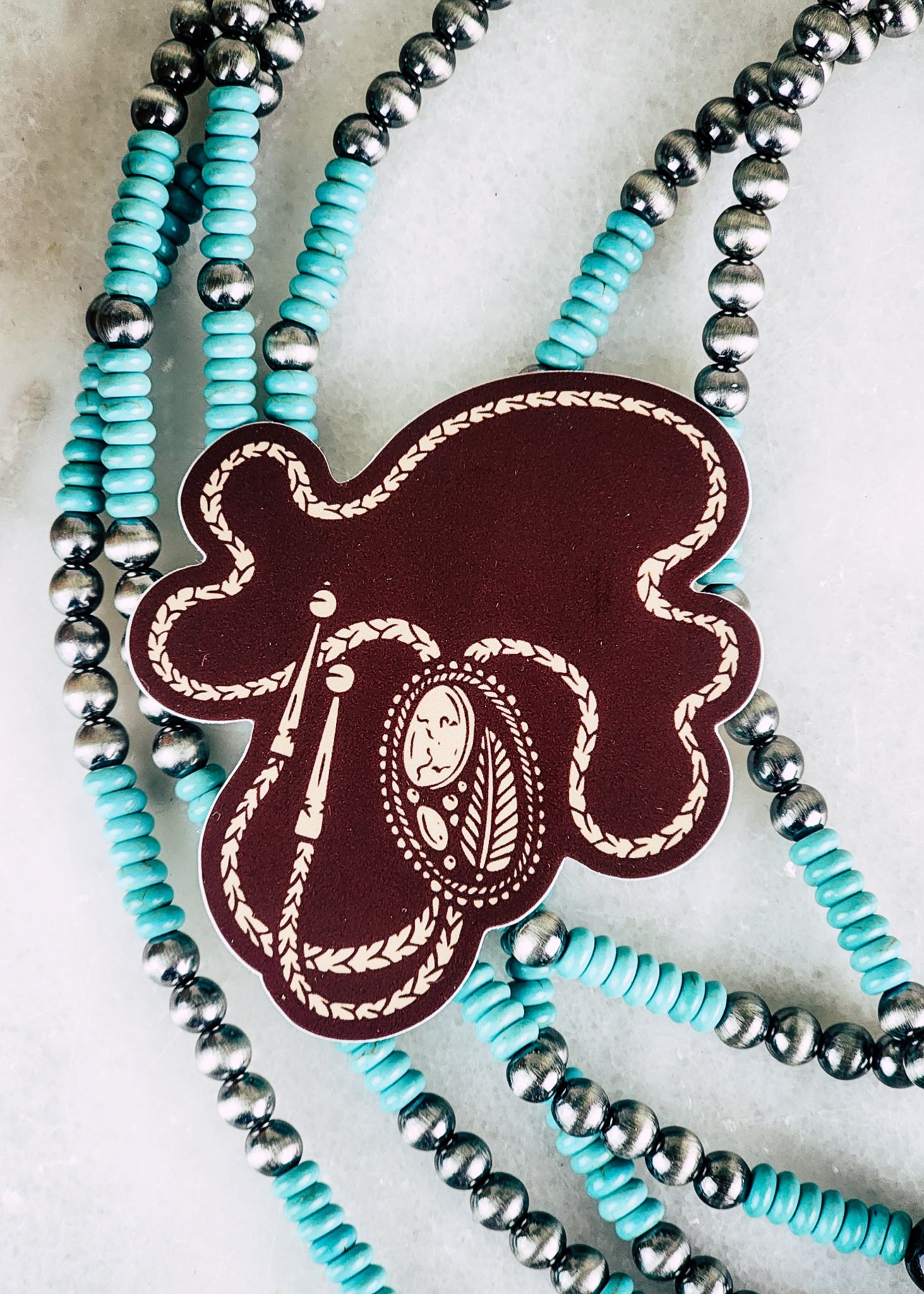 Dark Burgundy Bolo Tie Sticker stickers The Cinchy Cowgirl   