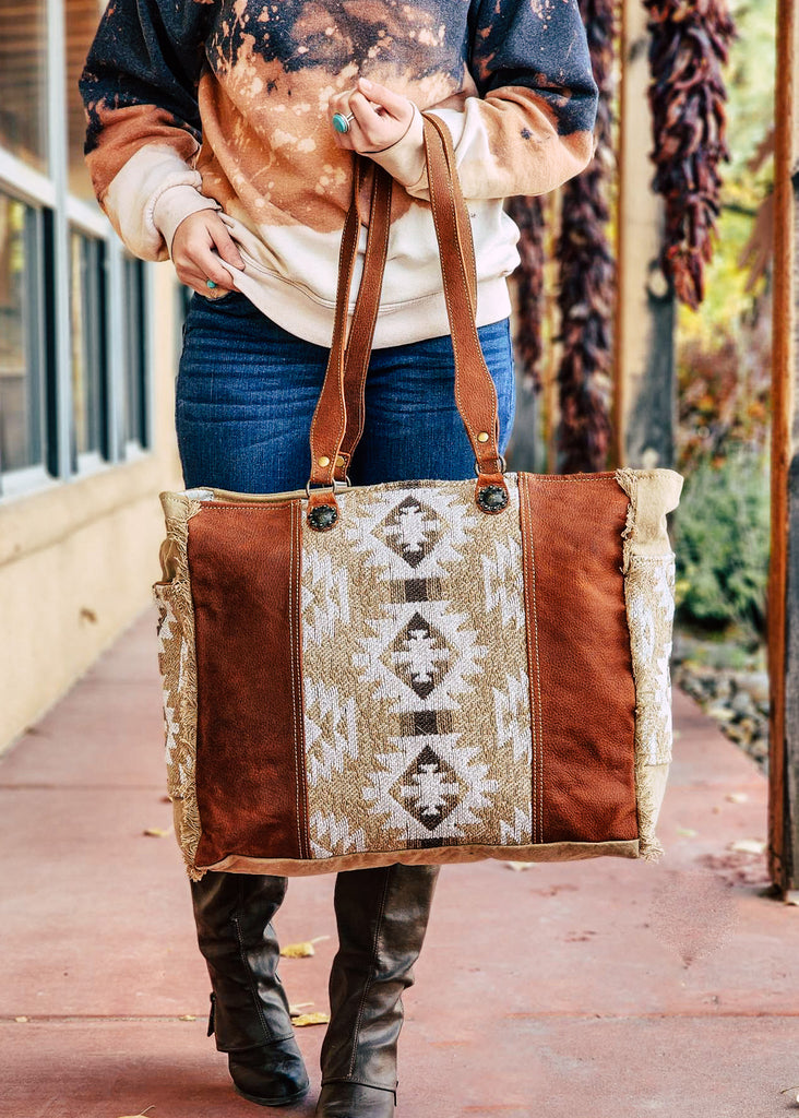 Fall Travels Aztec Weekender Bag Backpack Myra   