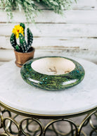 Horse Hair Green Succulent/Trinket/Floral Bowl Horse Hair Pottery Mike Tarter   