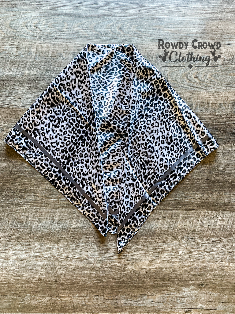 Snow Leopard Wild Rag Wild Rag Rowdy Crowd Clothing   