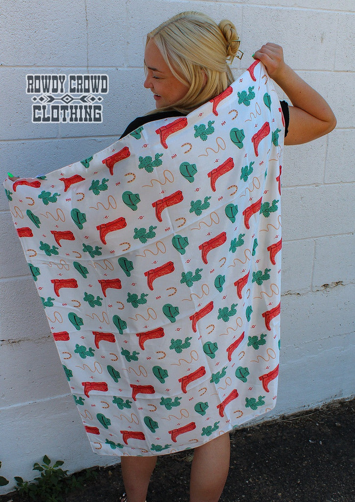 Boozy Boot Wild Rag Wild Rag Rowdy Crowd Clothing   