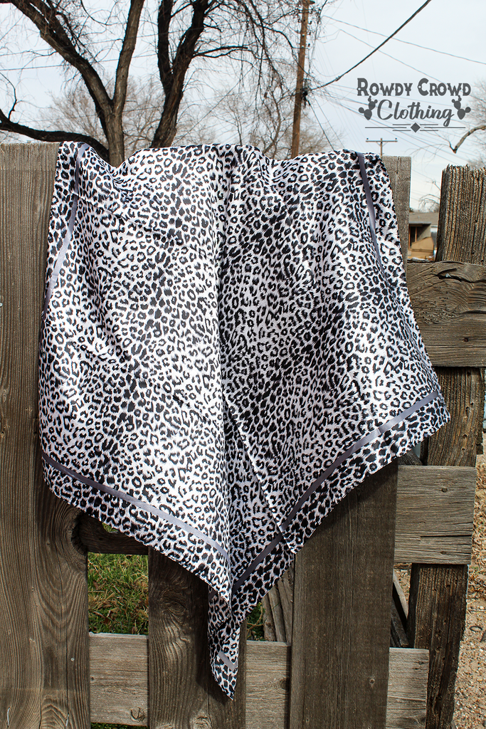 Snow Leopard Wild Rag Wild Rag Rowdy Crowd Clothing   